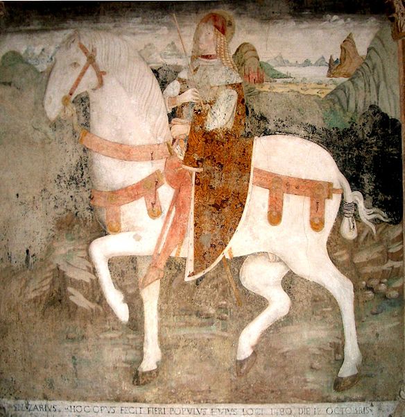 san Nazario a cavallo