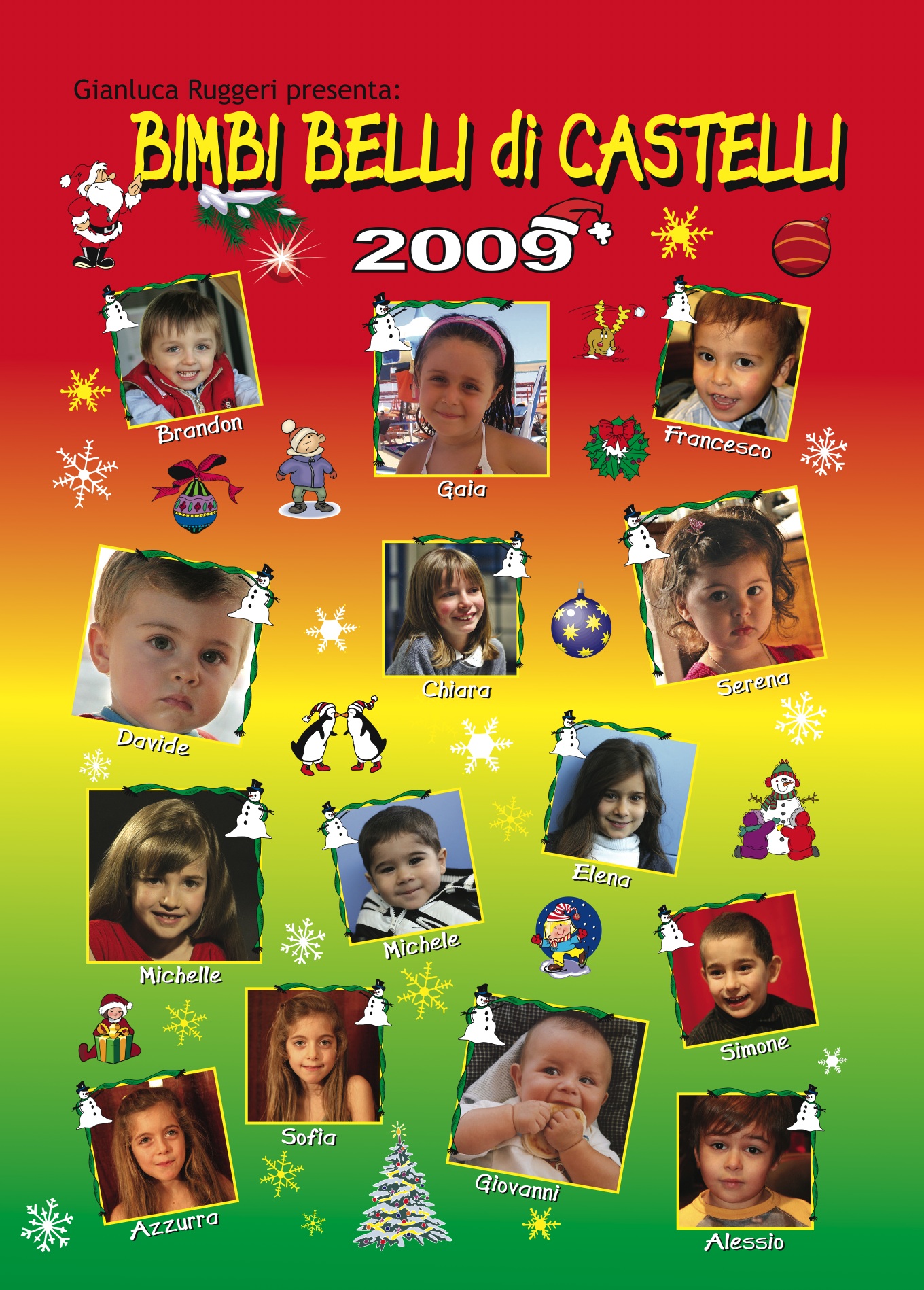 la copertina del calendario